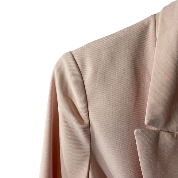 Banana Republic Factory Pink Blush Tie Waist Blazer Size 10 NWT - Picture 3 of 11